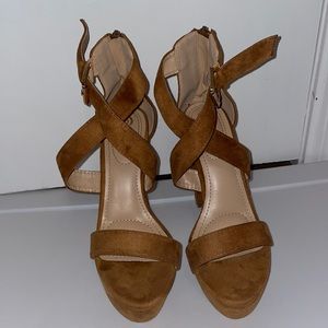 Brown Suede heels